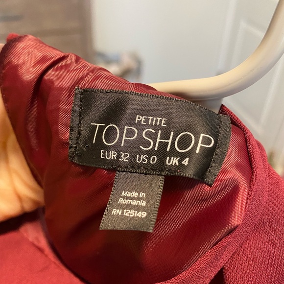 Burgundy romper from Topshop - Picture 4 of 4